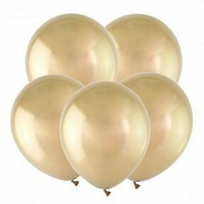 Шар (12"/30 см ) Золото, Зеркальные шары / Mirror Gold / Латексный шар , 50 шт.